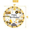 80 Pcs Construction Party Supplies Construction Disposable Paper Dinner Plates Napkins Forks Dinnerware for Dump Truck Theme Baby Shower 1st 2nd 3rd 4th Bday Party Decorations