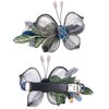 Sinide Womens Hair Barrettes Copper Wire Bride Hair Clips Butterfly Wedding Head Piece Flower Hair Jaw Clamp Hairpin Crystal Hair Accessories for Women and Ladies (2 Pack)