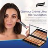 Graftobian Glamour Crème Ultra HD Foundation Super Palettes - Foundation Palette, Contour Makeup, Foundation for Professional Makeup Kit, Face Makeup for Full Coverage - Warm Color