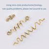 FRDTLUTHW 18Pcs Hair Accessories Loc Hair Jewelry for Women Braids, Dreadlock Beads Metal Hair Clips Decoration Gold(Multiple Styles)-style4