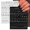 ROFIBUT Letters Nail Art Stickers Number Nail Decals 3D Self-Adhesive Luxury Gold Silver English Alphabet Nail Sticker Black White Number Nail Art Supplies for Women Girls Manicure DIY 8 Sheets