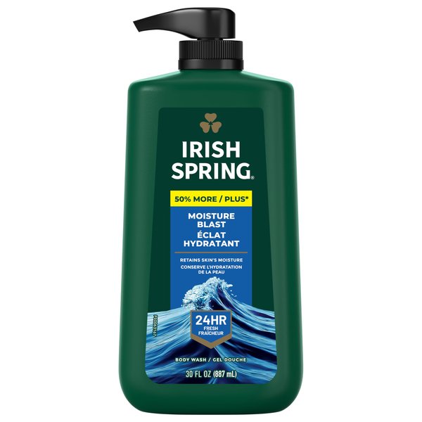 Irish Spring Moisture Blast Body Wash, 30 Oz Pump