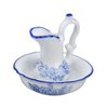 VBESTLIFE Dollhouse Wash Basin,1:12 Dollhouse Washbasin Stand Kettle and Basin Realistic Exquisite Dollhouse Bathroom Accessories