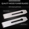 Utoolmart Bench Planer Blade, 2-pack of Replacement Plane Blade, High Speed Steel Carpentry Woodwork Hand Planer Blade, for Woodwork Planer DIY Tool Set, 7.28" x 1.77" x 0.12" Plane Blade Part