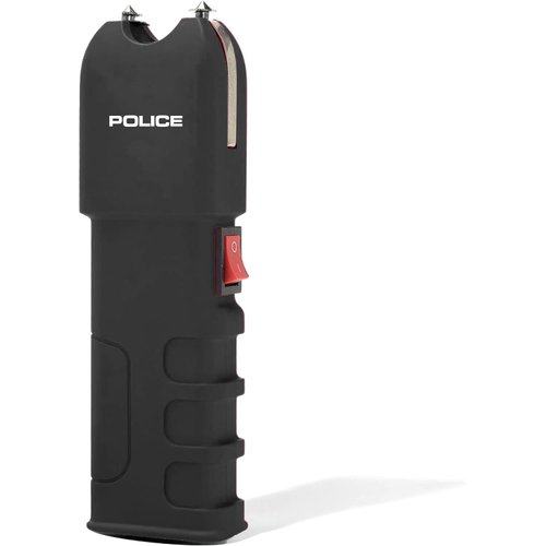 POLICE Stun Gun with LED Flashlight - 928 (Jet Black)