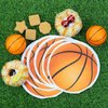 100Pcs Basketball Napkins Basketball Shaped Paper Napkins Basketball Party Favors for Sport Party Baby Shower Birthday Party Basketball Themed Party Supplies