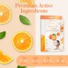 Clear Beauty Vitamin C and Collagen Sheet Face Mask - Diminishes Fine Lines & Wrinkles, Lifts & Hydrates Skin, Brightening Sheet Mask - Cruelty Free Korean Skin Care For All Skin Types