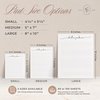 Curio Press Personalized Stationery for Women/Girls Notepads with Name in All Lowercase, Simple Custom Notepad Lined/Unlined Cute Note Pad, Memo Pad Personalized Notepads with Name - Swash Script Pad