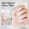 MIZHSE Quick Dry Nail Polish, Milky White Nail Polish Air Dry Fast, 15 ml Regular Water-based Nail Lacquer Non Gel Full Coverage High Glossy Shine Nail Art Manicure Home