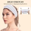 Wecoe Headbands, 6 Pack White Wide Elastic Headbands for Women - Fashion African Headbands For Wigs Head Wrap Knotted Headbands Sports Running Workout Yoga Hair Accessories