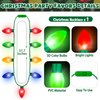 Blowata Christmas Party Favors, 3PCS Light Up Christmas Necklace Headband Glasses Set, Xmas Bulb Necklace Christmas Tree Lights Holiday Headbands LED Flashing Santa Eyeglasses Bulk for Christmas Gift