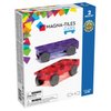 MAGNA-TILES Cars – Purple & Red 2-Piece Magnetic Construction Set, The Original Magnetic Building Brand