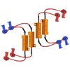 NATGIC 4pcs 50W 8 ohm LED Load Resistors Decoders for Turn Signal Lights, Headlights, Fog Lights Lamps, DRL with 8pcs Quick Wire Clips (Fix Hyper Flash, Error Canceller, Warning Canceller)