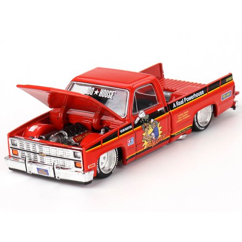 Pickup Truck Clod Buster Orange with Black Stripes (Designed by Jun Imai) Kaido House Special 1/64 Diecast Model Car by Mini GT KHMG130