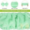 Shintop Makeup Headband, Soft Face Wash Headband with Cute Bow Elastic Spa Headband for Skincare Facial Mask Showers（Light Green）