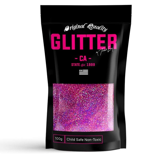 Pink Holographic Ultra Fine Premium Glitter 100g / 3.5oz Multi Purpose Craft Paper Glass Decorations DIY Project