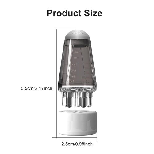 Hair Oil Applicator Bottle, Scalp Applicator Comb Hair Scalp Applicator, Ball Root Comb applicator Bottle Scalp Massager for Hair Growth, Mini Hair Raising Solid Hair Massage Tool(Grey)