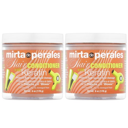 Mirta De Perales Hair Conditioner With Keratin 6 oz ( Pack of 2)
