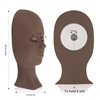 LASHVIEW Lash Mannequin Head,Replaced Eyelids Mannequin Head, For Lash Extension Practice, with 4 Pairs Replaced Eyelids, Makeup Soft-Touch Rubber Practice Head, Black Color