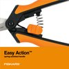 Fiskars Micro-Tip Pruning Snips - 6" Garden Shears with Sheath and SoftGrip Handle - Yard and Garden Tools - Orange/Black