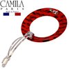 Camila Paris CP2513 French Hair Barrette Clip for Girls, Round Handmade, Victory Red, Strong Hold Grip Hair Clips for Women, No Slip and Durable Styling Girls Hair Accessories, Made in France