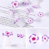 8PCS Purple Toe Separators Silicone for Pedicure, Cute Flower Soft Silicone Toe Spacers Pedicures Nail Art Accessories for Women DIY Manicure