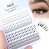 MSQ False Eyelashes Multipack Faux 3D Mink Lashes Natural Look Includes 6 Assorted Lengths Wisps 380pcs Lash Clusters Reusable Strip Lashes, Contact Lens Friendly, Easy to Apply