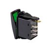 True MODS 12V DC 20A 4-Pin LED ON-Off-ON SPDT Rocker Switch - Green