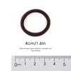HOYOLS Soft Seamless Hair Ties, Dark Brown Stretch Cotton Hair Bands Ponytail Holder for Women Thick Hair, No Slip No Damage No Pull Scrunchies Headbands 100 Pcs (Espresso)
