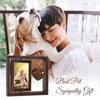 Jigfoxy Dog Memorial Gifts for Loss of Dog - Rotating Wooden Picture Frame for 4x6 Photo - Pet Memorial Gifts for Dog Cat - Dog Loss Sympathy Bereavement Remembrance Gift