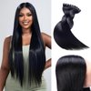 16A 3 Bundles16/18/20 Inch 150g Straight Bundles Human Hair 100% Unprocessed Real Human Hair Extensions Raw Human Hair Natural Black Color