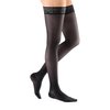 mediven Sheer & Soft for Women, 20-30 mmHg - Closed Toe Leg Circulation, Thigh High Compression Stockings with Lace Top Band, Sheer Leg Support Compression Hosiery, I, Ebony