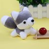 Ruzucoda Plush Husky Stuffed Animals Dog Keychains Toys Puppy Ornaments Pendants Gray