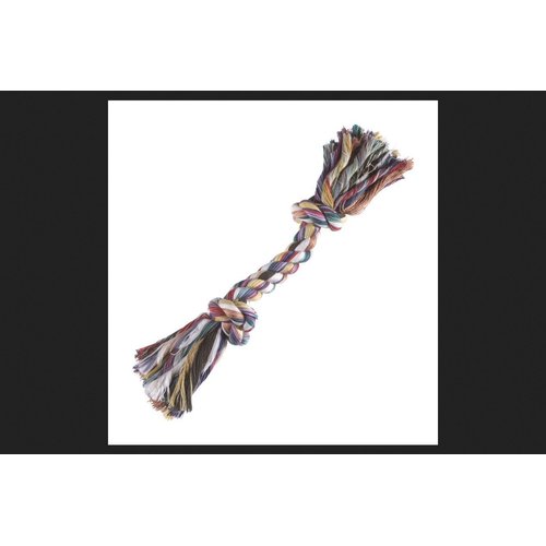 Boss Pet 03877 Multi-Color Rope with Knotted Ends Dog Toy Tug