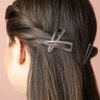 Chinco 24 Pieces Double Grip Hair Clips Metal Snap Hair Clips Women Hair Barrettes for Hair Making, Salon Supplies (Red Ancient Bronze, 2 Inch)