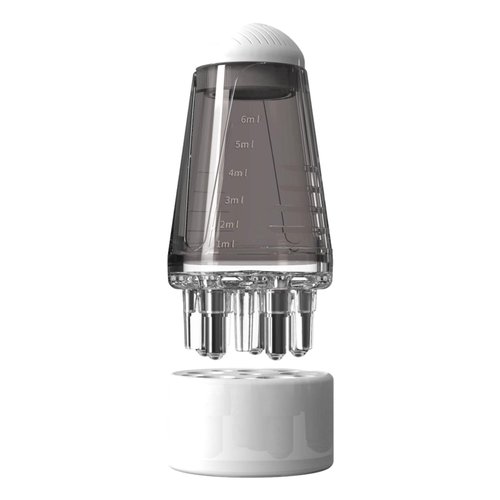 Scalp Applicator Comb for Hair Growth, Hair Oil Applicator Scalp Massager Hair Root Comb Applicator Bottle for Essential Oil Hair Treatment(Grey)