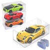 100 Pcs Clear Display Case for Hot Wheels, Matchbox Cars Storage Case 1/64 Scale Model Car Display Case for Hot Wheels, Dustproof & Waterproof Toy Car Storage Display Boxes