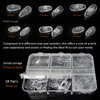 Push-in Eyeglass Nose Pads - PFDHQS 18 Pairs Glasses Nose Pads Replacement Kit - 6 Options Available for Replacing and Having Spare Nose Pads for Sunglasses