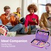 ProCase Hard Playing Card Game Carrying Case, Travel Storage Box Holds 300+ Trading Cards, Bag Holder for Classic Board Game UNO, Five Crowns，SKYJO, PlayMonster and More (Case Only) -Purple