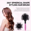Hulyfw Hair Brush, 3D Round Curl Hair Brushes, Spherical Shape Styling Detangling Hairbrush for Women, Salon Round Hair Curling Curler for Curly/Long/Wet/Dry Hair