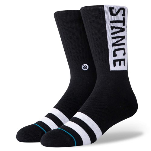 Stance OG Crew Socks (Medium, Black)