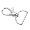 Swivel Clasp Swivel Snap Hooks Trigger Clips 1 Inch D Rings Metal Lobster Claw Clasps for Making Snap Tabs, Keychain Hardware, Purse Hardware, 40 Pcs