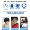 85 Counts Disposable Barber Neck Strip Professional Stretchy Paper Neck Band Protector Hairdressing Accessory Tool Barber Accessories Hair Washing Cutting Shaving Styling Coloring