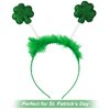 PEUTIER St Patricks Day Headband, Shamrock Headband Irish Green Clover Headpiece Hairband St Patrick Costume Accessories for Women Girls Decoration Party Favors Supplies