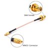 FPVKing FPV Antenna Extension Cable Adapter 95mm/3.7inch MMCX to SMA Female Low Loss Antenna for FPV Racing Drone Quadcopter DIY Accs