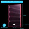 Eyelash Crystal Pallet Eyelash Extension Pallet Bigger Size Glass Pallet Lashes False Lash Tray Strip Adhesive Glue Holder for Eyelash Extensions (Pink,5.9 x 3.94 x 0.31 Inch)