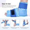 ComfiTECH Ankle Ice Pack Wrap for Injuries Reusable Heel Ice Pack for Ankle Plantar Fasciitis, Achilles Tendonitis, Sprained Ankles, Foot Pain & Heel Spur Cold Therapy