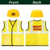 Popsunny Toddler Tool Set, Construction Worker Costume for Kids 3 4 5 6, Boys Girls Pretend Play Toys with Construction Vest, Hat & Adjustable Tool Belt