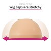 LUERMINJP Wig Cap 4 Pieces Sheer Stocking Caps for Women Nude Breathable Natural Wig Caps for Lace Front Wigs Comfortable and Skinlike