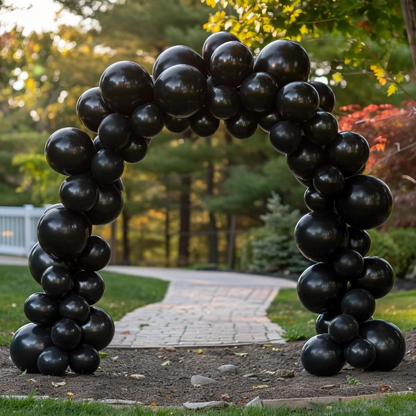 100pcs Black Balloons for Balloon Garland Arch Kit, Perfect for Valentine's Day, Baby Shower, Gender Reveal, Wedding, Birthday Party Decoration